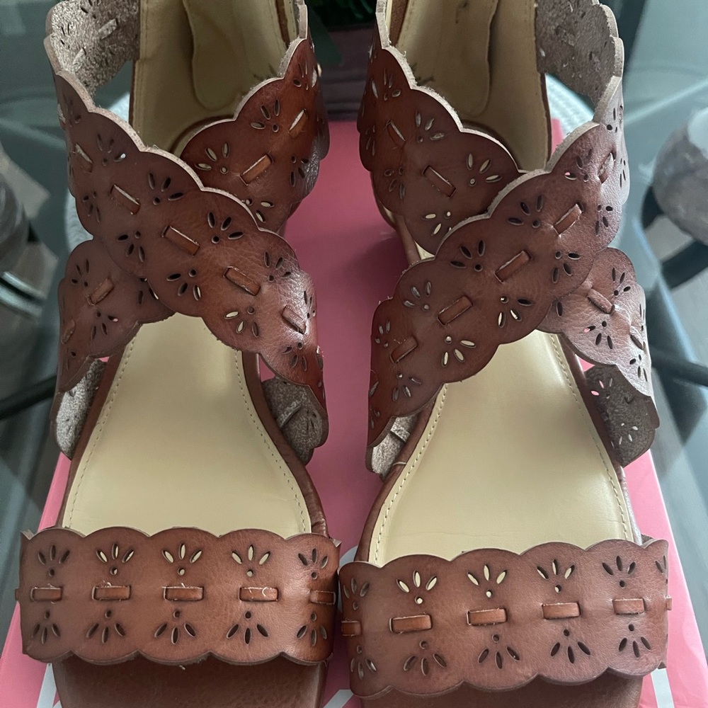 Women's Blyth Cognac Sandals Size 7.5 - Picture 5 of 6